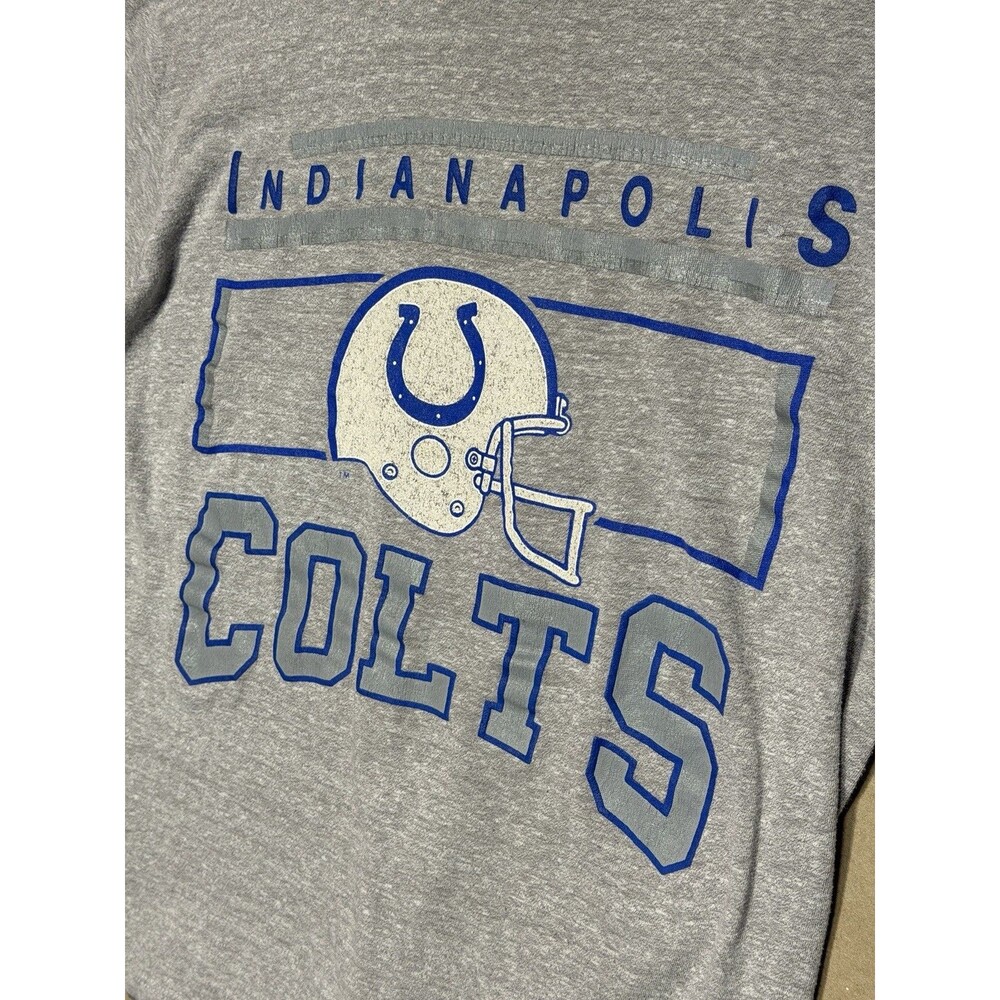 Vintage 80s Indianapolis Colts Champion Made USA NFL Football T Shirt Mens L 90s - Picture 2 of 5